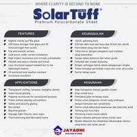 Gambar Solartuff FLAT 1.2mm CLEAR - Per Meter / SolarFlat Atap Penerangan Plat 1,2 mm Datar BENING POLOS pengganti kaca - 1m Clear dari Jayadhi undefined 5 Tokopedia