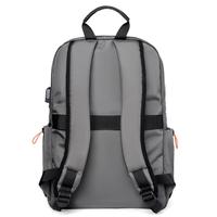 Gambar Techdoo Tas Ransel Pria Tas Backpack Traveling Port USB Simple Tas Sekolah Cowok TR435 - Abu-abu dari Techdoo undefined 3 Tokopedia
