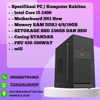 Gambar Pc Komputer Rakitan Core i5 2400 Ram 4/8/16GB SSD 256GB+HDD Casing Standar - RAM 4GB, SSD 256GB dari tokoALIshop undefined 2 Tokopedia