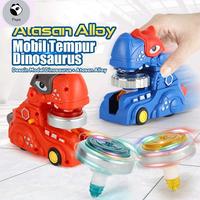 Gambar Trendi Mainan Anak Gangsing Gyro Berputar Mobil Tempur Dinosaurus Led - biru dari pradacelltt undefined 3 Tokopedia