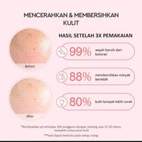 Gambar Glad2Glow pomegranate niacinamide brightening clay mask 30 gr dari HalimMaxShop undefined 4 Tokopedia
