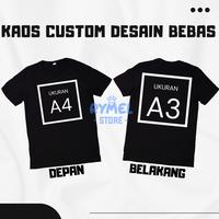 Gambar Kaos Custom Sablon Custom Foto Nama Lengan Pendek Pria Wanita Kaos Hitam Murah Baju Sablon Custom Foto Nama - (D)Teks + (B)A3, XXL dari Rymel Store undefined 1 Tokopedia