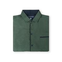 Gambar Kemeja Lis Anak Lengan Pendek Bahan Adem Usia 1-12 Tahun - Navy, L dari Pieter Jackson undefined 5 Tokopedia