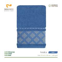 Gambar Handuk Mandi Morning Whistle Bamboo Towel - Nara - Bath Towel Ukuran 70 x 135 - Blue dari Astrisia_NEW undefined 3 Tokopedia