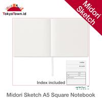 Gambar Midori Sketch A5 Square Notebook dari Tokyo Town undefined 4 Tokopedia