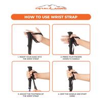 Gambar dhaulagiri 103 Trekking Pole UL Ultralight dhaulagiri Model Lipat TP103 tp 103 walking stick hiking tongkat pendaki kuat ringan foldable portable bukan naturehike black diamond - Hitam dari GROSIRAN OUTDOOR GEAR undefined 3 Tokopedia