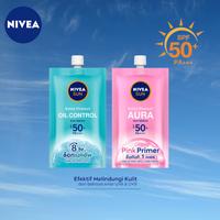 Gambar Nivea Sun Face Protection Serum Sunscreen SPF 50+ PA+++ 30ml Sunblock - Instan Aura 7ml dari La Chreme undefined 5 Tokopedia