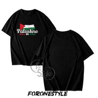 Gambar T-SHIRT KAOS FREE PALESTINE ALL EYES FOR RAFAH - BAJU FREE PALESTINE - S, ABU MISTY dari foronestyle undefined 3 Tokopedia