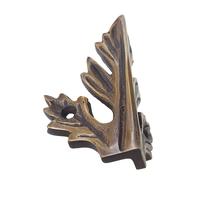 Gambar 71mm Plat Kuningan Decoratif Hias Pojok / Solid Brass Skiffers / Brass Corner Protector - DCR1380 / Acanthus Leaf / Antique Brass dari Heritage Brass undefined 5 Tokopedia