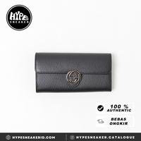 Gambar DOMPET GUCCI GG INTERLOCKING BLACK LONG WALLET 100% ORIGINAL - 19X9CM  dari HYPESNEAKER.IDN undefined 1 Tokopedia