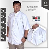 Gambar Kemeja Polo Jumbo Pique Lacos BIG SIZE Kerah Ciangi Shanghai - Putih, XXL dari DMB X Bigman undefined 2 Tokopedia