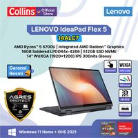 Gambar LENOVO IdeaPad Flex 5 14ALC7 Ryzen 7-5700U 16GB 512GB 14" WUXGA TOUCH W11 OHS - Storm Grey dari Collins Official undefined 1 Tokopedia