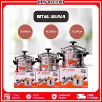 Gambar LINGKARAN DUA [ Bayar di tempat ] - Panci Presto / Pressure cooker 3L - 18L Ready - 18 dari Guiness99OnlineShop undefined 1 Tokopedia
