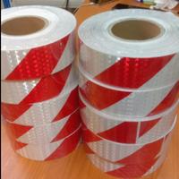 Gambar sticker reflective police line 2inc x 45mtr merah -putih dari BANDIJAYA ISOLASI undefined 2 Tokopedia