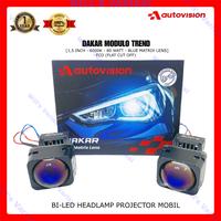 Gambar Headlamp BiLED Matrix 1.5" Blue Matrix Lens Projector Dakar Modulo Trend 80W Lampu Utama LED Projector 1,5 Inch Zenix 6000K Autovision Garansi Resmi Autovision 1 Tahun dari WILL'S VARIASI undefined 1 Tokopedia