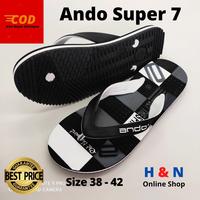 Gambar H&N Online Shop - Sandal Jepit Pria - Sendal Distro - ANDO SUPER 7 - Size 38 - 42 OBRAL - Super 8 Cokelat, 38 dari H&N Online Shop undefined 3 Tokopedia