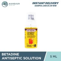 Gambar Betadine 5 mL - Antiseptik untuk Luka Lecet, Luka Jatuh, Luka Gores dari Apotekmandjurofficial undefined 1 Tokopedia