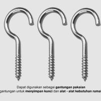 Gambar Skrup Mata Buka Tanda Tanya Sekrup Hak Buka No 1 2 3 4 5 6 8 10 12 14 - No 2 dari 59 Martt undefined 3 Tokopedia