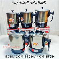 Gambar Teko Listrik Pemanas Air Stainless Mug Listrik Pemanas Air Elektrik - TEKO 13 CM dari SinarBintangJayaa undefined 1 Tokopedia