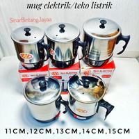 Gambar Teko Listrik Pemanas Air Stainless Mug Listrik Pemanas Air Elektrik - TEKO 13 CM dari SinarBintangJayaa undefined 2 Tokopedia