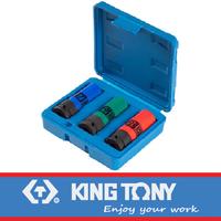 Gambar 3 PC Wheel Nut Impact Socket Set 1/2"DR. 6 PT - KING TONY 44905MP dari Gallery Power Tools undefined 3 Tokopedia