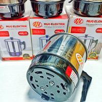 Gambar Teko Listrik Pemanas Air Stainless Mug Listrik Pemanas Air Elektrik - TEKO 13 CM dari SinarBintangJayaa undefined 5 Tokopedia