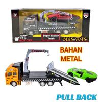 Gambar TERKINI MAINAN DIE CAST METAL TRUCK DEREK + MOBIL SPORT 2211-13 PULL - Random, Tanpa Bubble dari Lapak Ruby Mitchell undefined 1 Tokopedia