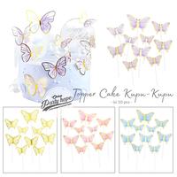 Gambar Cake Topper Kupu Kupu / Hiasan Kue topper Kupu Kupu / toper kue karakter kupu kupu / Cake Topper Butterfly - Pink dari PARTY HOPE 2 undefined 1 Tokopedia