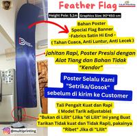 Gambar Feather Flag/ Feather Banner/ Flag Banner/ Flying Banner/ Beach Flag dari Multi Printing Group undefined 1 Tokopedia
