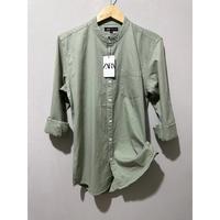 Gambar Kemeja ZARA Kerah Shanghai Lengang Panjang Slim Fit - Gray, M dari RND.ID undefined 2 Tokopedia