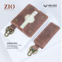 Gambar ZIO Gantungan Kunci Dompet STNK Mobil Motor Kulit Mini - Cokelat CH, Polos dari Killua Adventure undefined 3 Tokopedia