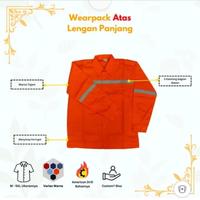 Gambar baju kerja atasan lengan panjang baju kerja pria wanita baju kerja wearpack baju kerja pabrik - navy, M dari beranekaragam model tas undefined 2 Tokopedia