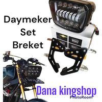 Gambar lampu daymeker rx king oval set breket model bpro komplit - Breket saja, Pilihan dari Toko Mari Beli Sini undefined 2 Tokopedia