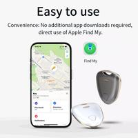 Gambar Apple Smart Tracker Airtag Finder Bluetooth 5.1 GPS Tracker Mini dengan Baterai Tahan Lama & Anti-Penguntitan untuk iOS, iPad, Pod Touch, dan Mac - Model Kotak, Hitam dari LuxHM Official Store undefined 3 Tokopedia