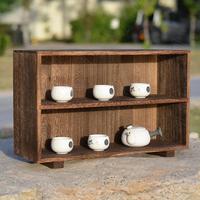 Gambar European Wooden Shelf Double Layer Kitchen Desktop Spice Rack Bedroom Cosmetic Container Book Home Organization and Storage dari Abyssal Mark undefined 3 Tokopedia