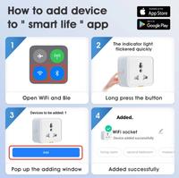 Gambar Smatrul Stop Kontak Travel Tuya Smart Home UK Plug Socket to UK EU US Universal Type-C 16A WiFi RF433 Travel Adapter Voice Works With Alexa Google Home | 2.022.0407 | MG-CZ110W-WIF-433-16A-WN-C dari More More More More undefined 3 Tokopedia