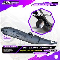 Gambar Knalpot Standar Racing HONDA SONIC GTR 150 tabung mx king Original Jhoe Muffler - NON DB KILLER dari Jhoe Part Shop undefined 2 Tokopedia