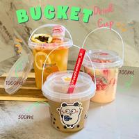 Gambar BUCKET DRINK CUP PLASTIK / MINI PAIL / EMBER MINI DESSERT DRINK 500ML 700ML 1000ML - BUCKET 500ML dari PusatKemasanID undefined 1 Tokopedia