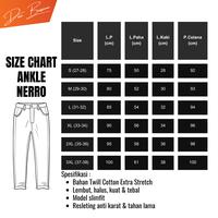 Gambar BAPIN Nerro Celana Ankle Pants Original Celana Panjang Pria Katun Strech Premium Melar Elastis - Black, S(27-28) dari Dua Busana undefined 3 Tokopedia