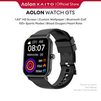 Gambar Aolon 2024 New GTS Smart Watch 41mm Original Custom Wallpaper Jam Running Pria Pace Smartwatch 1.83" Full Screen - Hitam dari Aolon Official Store undefined 1 Tokopedia