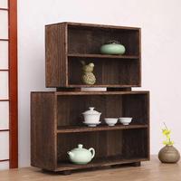 Gambar European Wooden Shelf Double Layer Kitchen Desktop Spice Rack Bedroom Cosmetic Container Book Home Organization and Storage dari Abyssal Mark undefined 4 Tokopedia