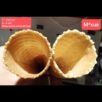 Gambar 1 dus isi 400 pcs wafle con es krim mixue xiyue momoyo wedrink waffle cone ice cream corong rasa manis dari Toserda Bandung undefined 3 Tokopedia
