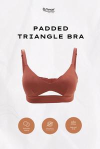 Gambar Sare Studio Padma Padded Tencel Triangle Bra in Rosewood - L dari SARE Studio_NEW undefined 5 Tokopedia