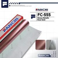 Gambar ROLL 50cm Sticker Fanchi FC555 Candy Glossy Mettalic Rose Gold 50cm × 9m ROLL dari Detail Sticker undefined 1 Tokopedia