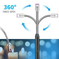 Gambar Pemantik Korek Api Portable Elektric Torch Api BBQ Elektrik 360 Windproof Pulse Lighter USB Charge dari Hollywood88 undefined 3 Tokopedia