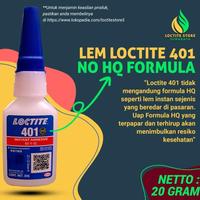 Gambar Lem Terbaik! Perekat INSTAN BENING LOCTITE 401 UNTUK PLASTIK BESI KAIN KULIT DAN KAYU - 20 GRAM dari Fiara Olshop undefined 2 Tokopedia