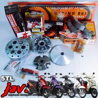 Gambar BRT PAKET FULL KIRIAN CVT MIO SPORTY SMILE SOUL FINO NOUVO Z 5TL PULLEY SET CUSTOM MANGKOK KAMPAS GANDA 5LW - PAKET 5, NinjaBall dari KAMBINGBALAP undefined 1 Tokopedia