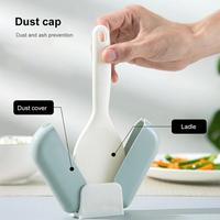 Gambar Sendok Nasi Dengan Penutup Otomatis Holder Nasi Tempat Centong Nasi dari HOMY UNE undefined 2 Tokopedia
