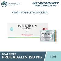 Gambar Pregabalin 150 mg Kapsul / Pregabalin 150 Mg / Nyeri Syaraf dari Apotekmandjurofficial undefined 1 Tokopedia