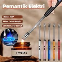 Gambar Pemantik Korek Api Portable Elektric Torch Api BBQ Elektrik 360 Windproof Pulse Lighter USB Charge dari Hollywood88 undefined 1 Tokopedia